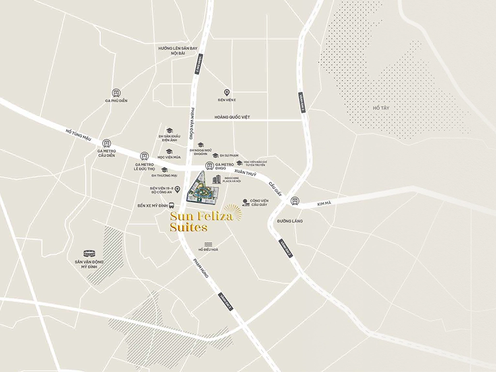 Vị trí dự án Sun Feliza Suites